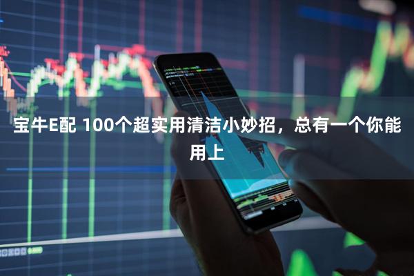 宝牛E配 100个超实用清洁小妙招，总有一个你能用上